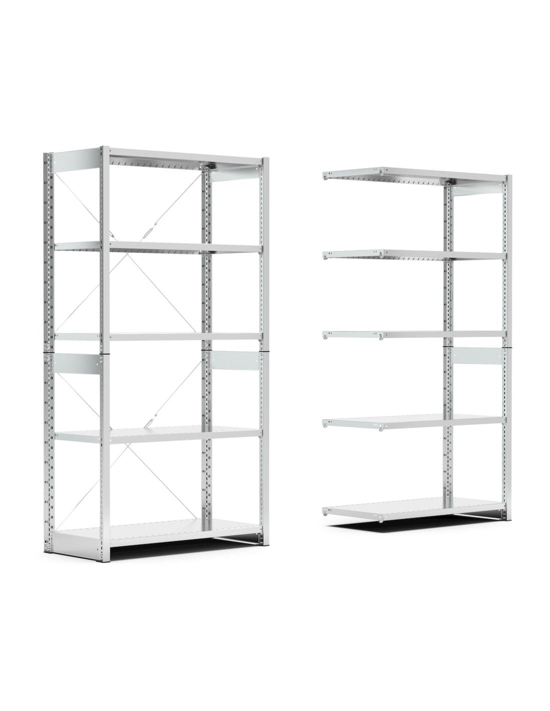 Scaffale con ripiani  con 5 piani
