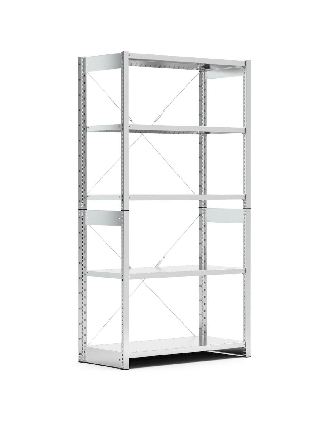 Scaffale con ripiani  con 5 piani