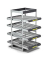 Scaffale dinamici Kanban a rulli - FIFO  con 4 telai inclinabili