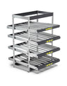 Scaffale dinamici Kanban a rulli - FIFO  con 4 telai inclinabili
