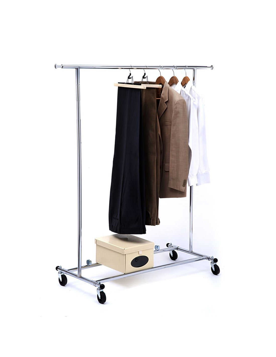 Stender Pieghevole Cromato per Abbigliamento
