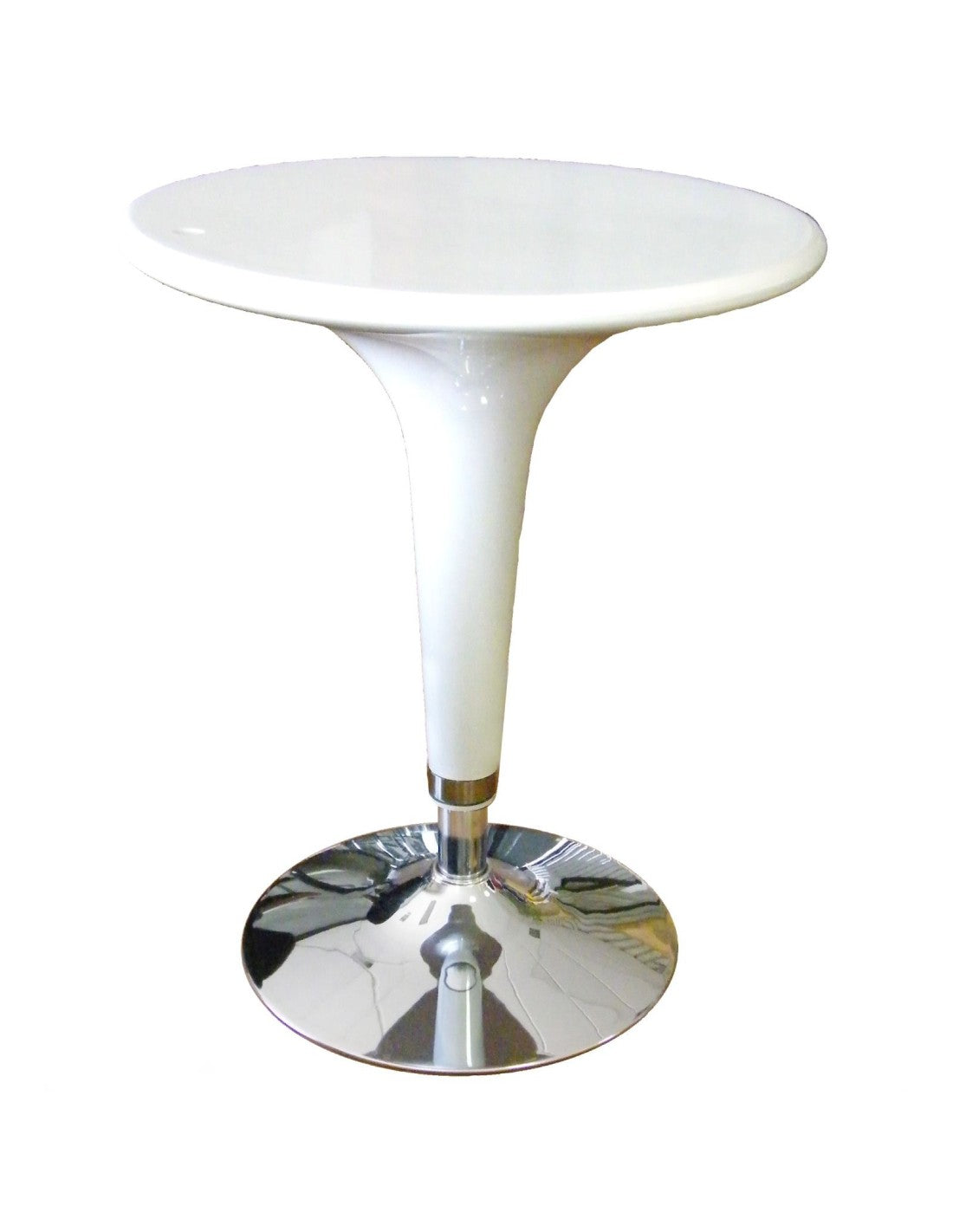 Tavolo tondo regolabile in altezza in ABS con finitura lucida - Design moderno per Casa e Bar