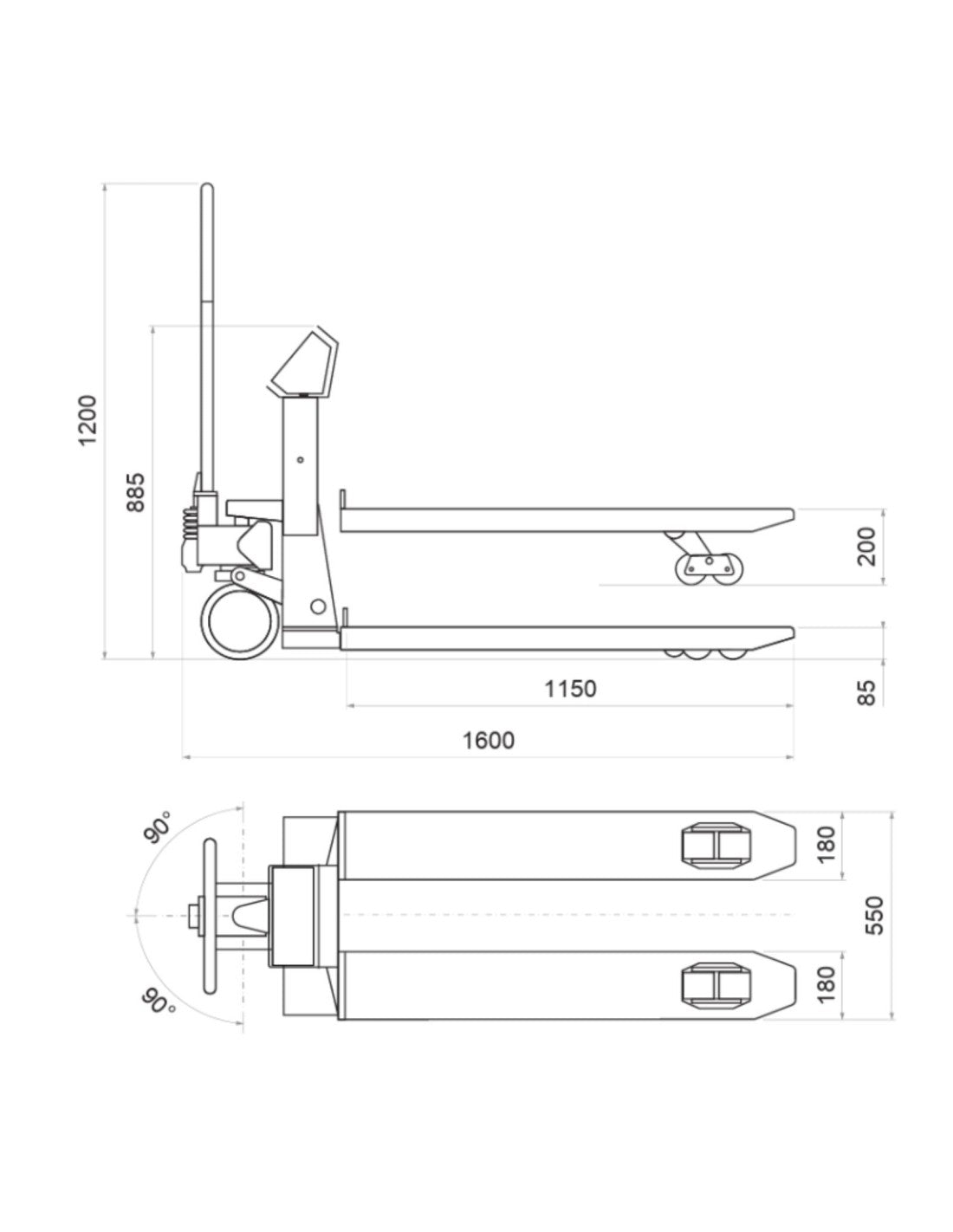 Transpallet pesatore TPWP Dini Argeo